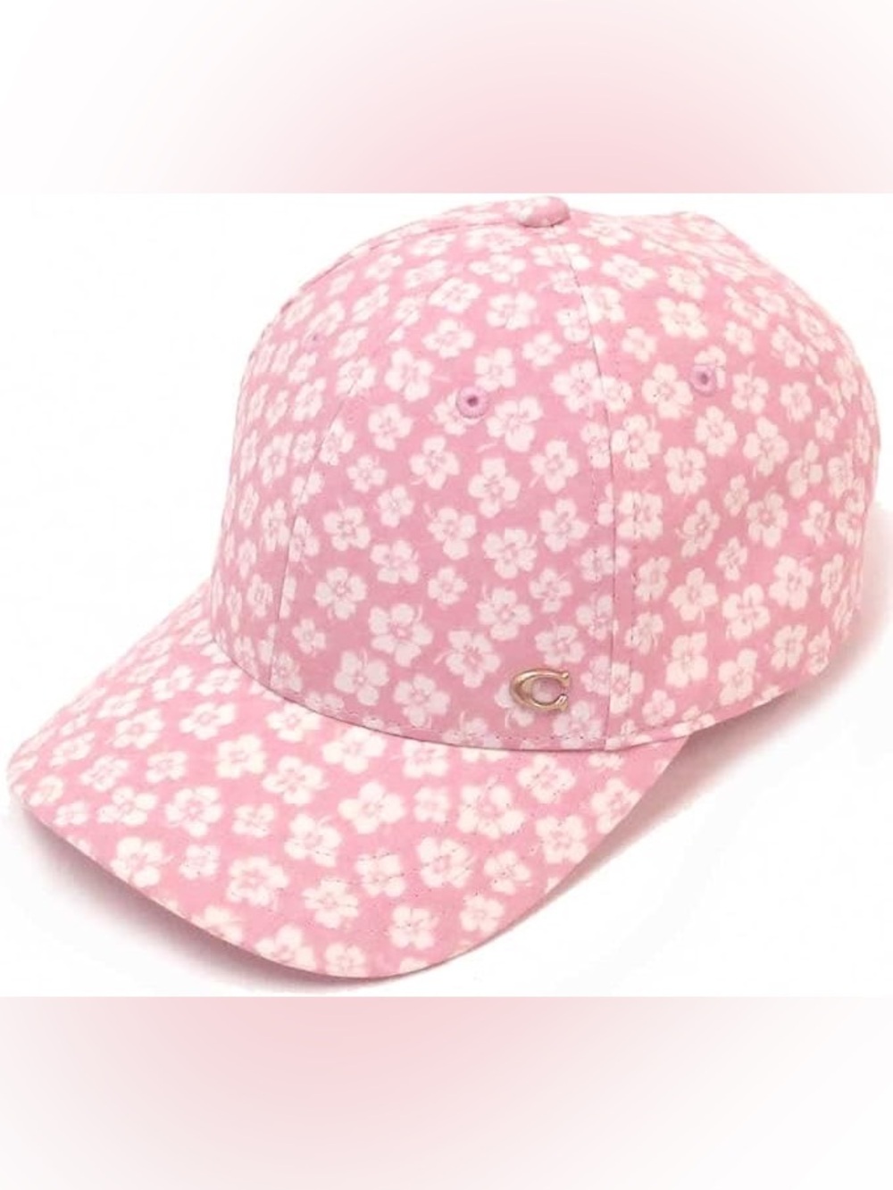 COACH Graphic Ditsy Floral Print Baseball Hat